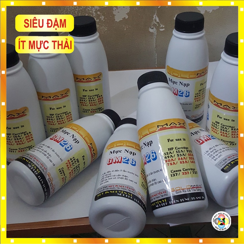 Lọ mực nạp Hộp mực máy in Canon imageClass MF3010, Canon LBP 6000, 6030w, 6030, 3050, 3018 trọng lượng 140gr [35A-85A]