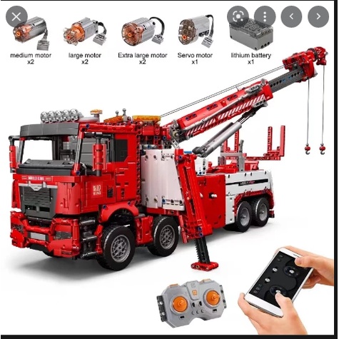 Xếp hình Technic Mould king 17027 siêu xe cứu hộ có điều khiển