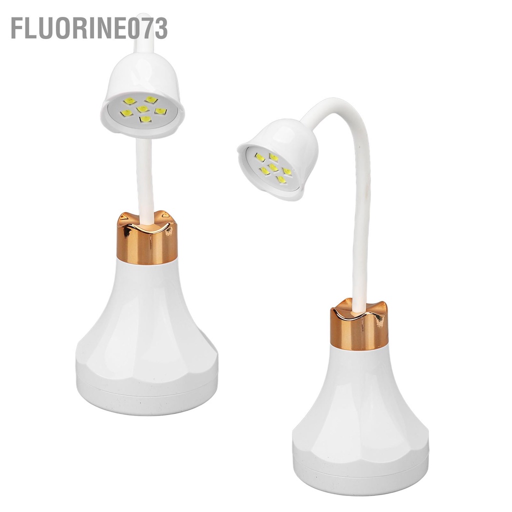 [Hàng Sẵn] Đèn UV Gel Nail 18W Có thể sạc lại LED có điều chỉnh USB Kéo dài Tuổi thọ Art Light với 6 chip đèn 【Fluorine073】