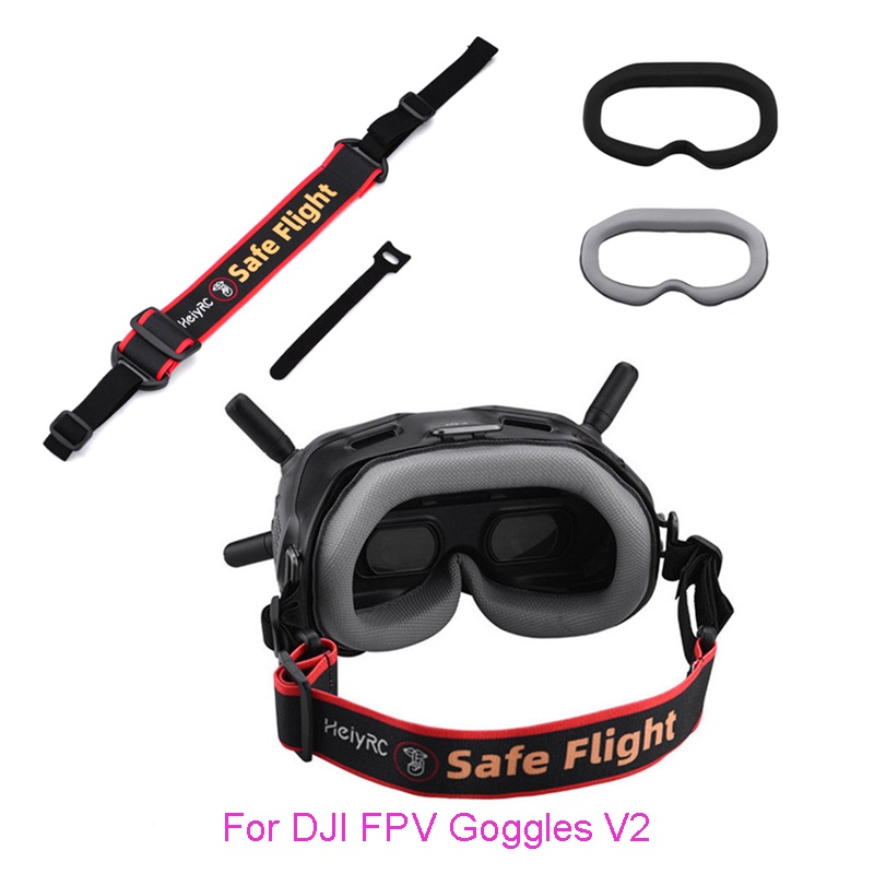Dành Cho DJI FPV Googles V2 Dây Đeo Co Giãn Có Thể Điều Chỉnh HeadBand Mặt Tấm Thay Thế Bọt Biển Bọt
