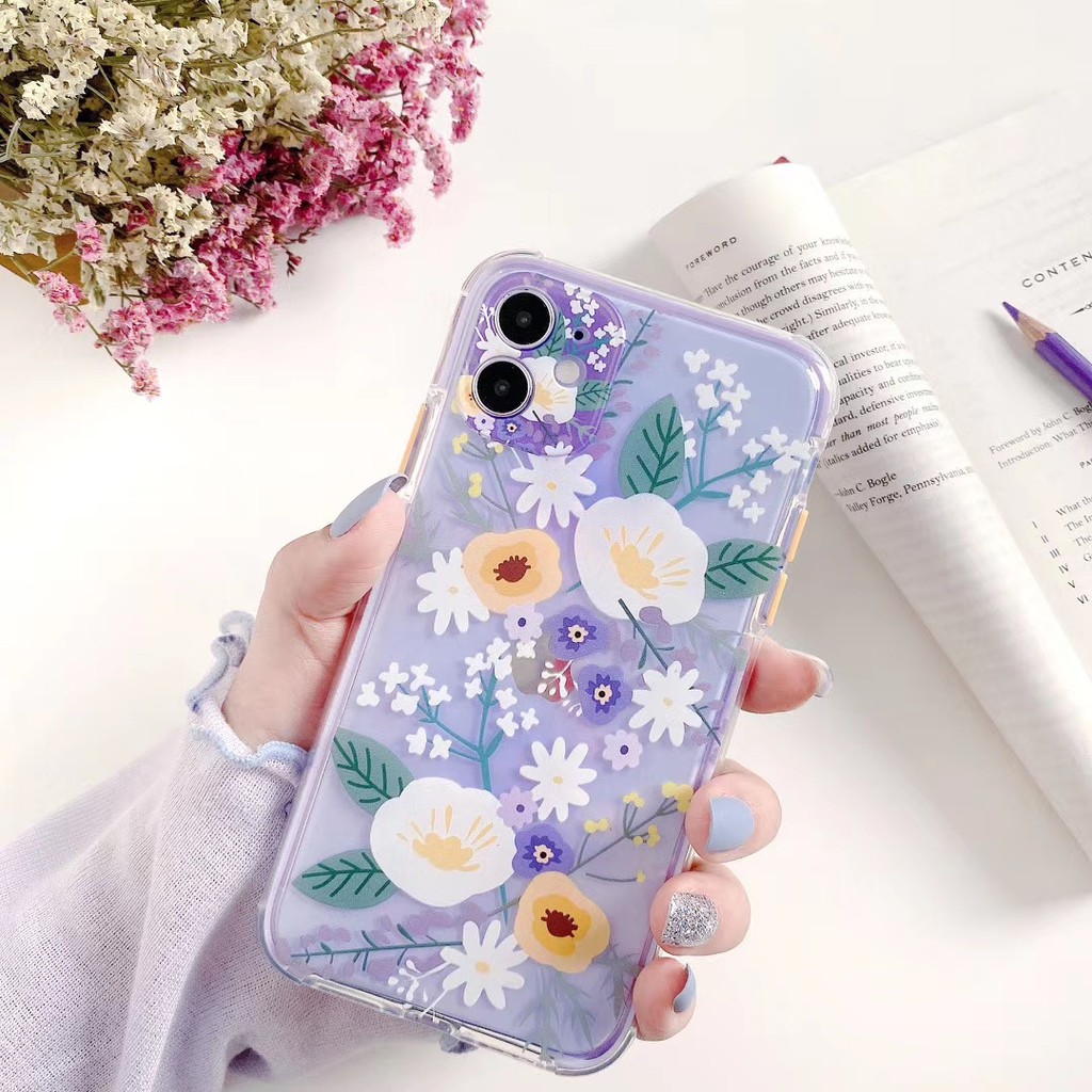 Korean flower 3D relief Case iPhone 11 Pro Promax X XS XR XSmax 6 6s 7 8 plus Phone Case COD | BigBuy360 - bigbuy360.vn