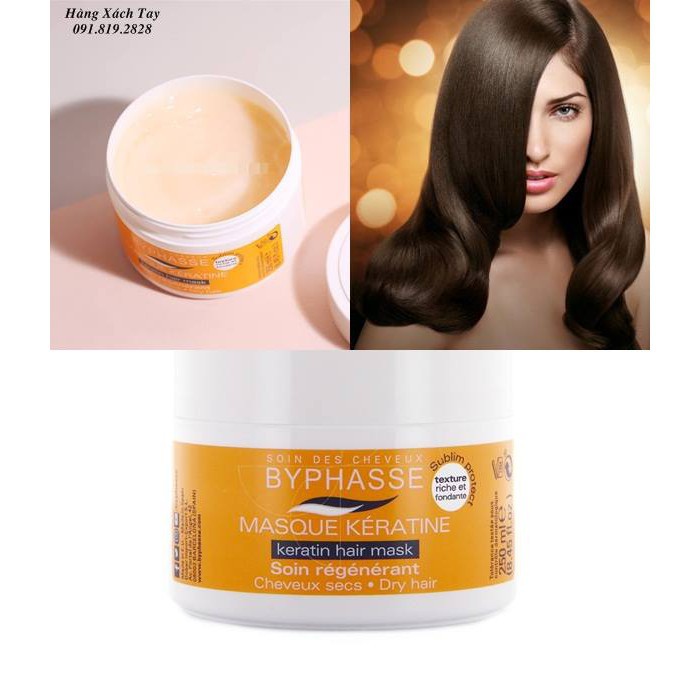 Ủ TÓC KHÔ BYPHASSE KERATIN HAIR MASK 250ML CHÍNH HÃNG - 5643