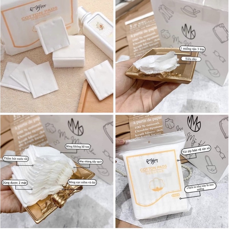 Bông Tẩy Trang 222 Miếng