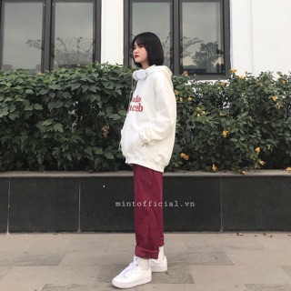 Set quần áo đỏ mận