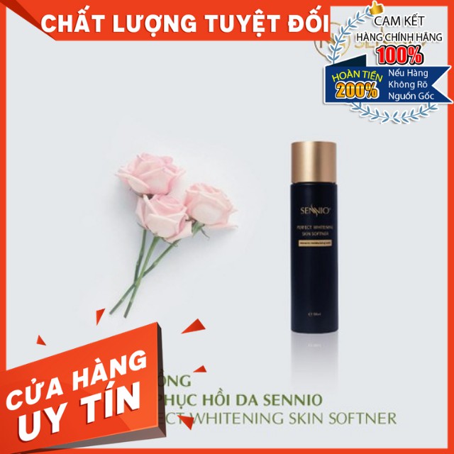 [HÀNG NHẬP KHẨU] Nước Hoa Hồng Tái Sinh Và Phục Hồi Da SENNIO Perfect Whitening Skin Softner