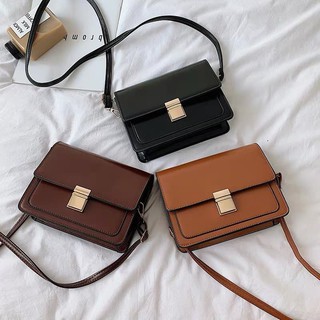 Túi Xách Nữ Đeo Chéo VINTAGE Khóa Vuông BASIC (Kiểu Dáng Hàn Quốc) CE_T01