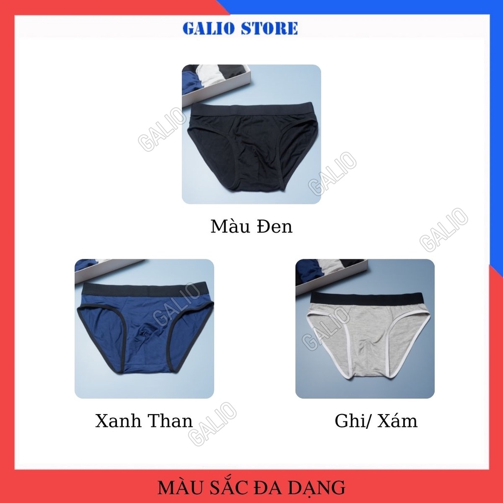 Quần lót nam tam giác cotton Quần sịp nam tam giác co giãn 4 chiều thấm hút mồ hôi rẻ đẹp | Galio