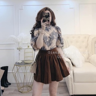 Sét áo len mix ccv nhung xoè cực hót