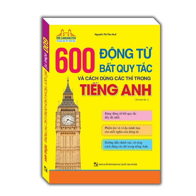 Sách - The Langmaster - 600 động từ bất quy tắc và cách dùng các thì trong tiếng Anh (tải bản 01)