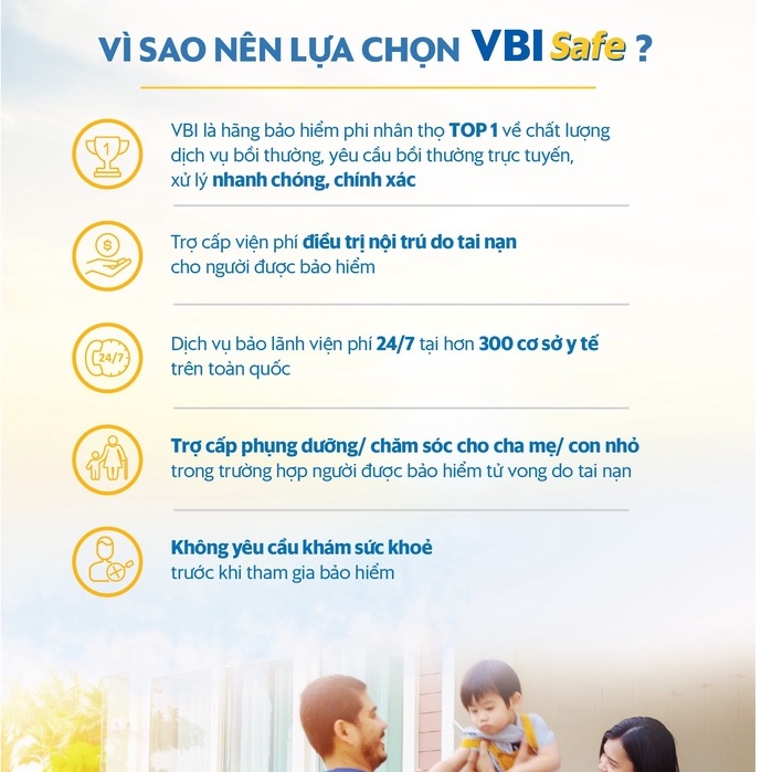 TOÀN QUỐC [E-Voucher] Bảo hiểm TAI NẠN TOÀN DIỆN - Gói nâng cao - VBI Safe - VIETINBANK