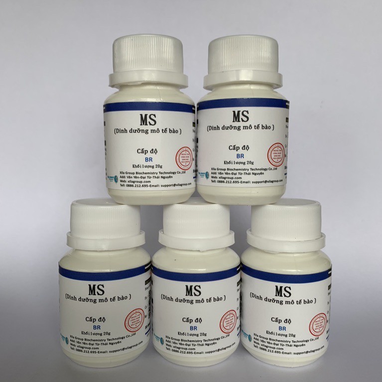 Combo 5 lọ Dinh dưỡng MS/Siêu phân (20mlx5 lọ) dùng cho lan