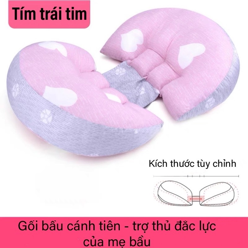 Gối bầu gối ôm bà bầu gối bầu cánh tiên cao cấp