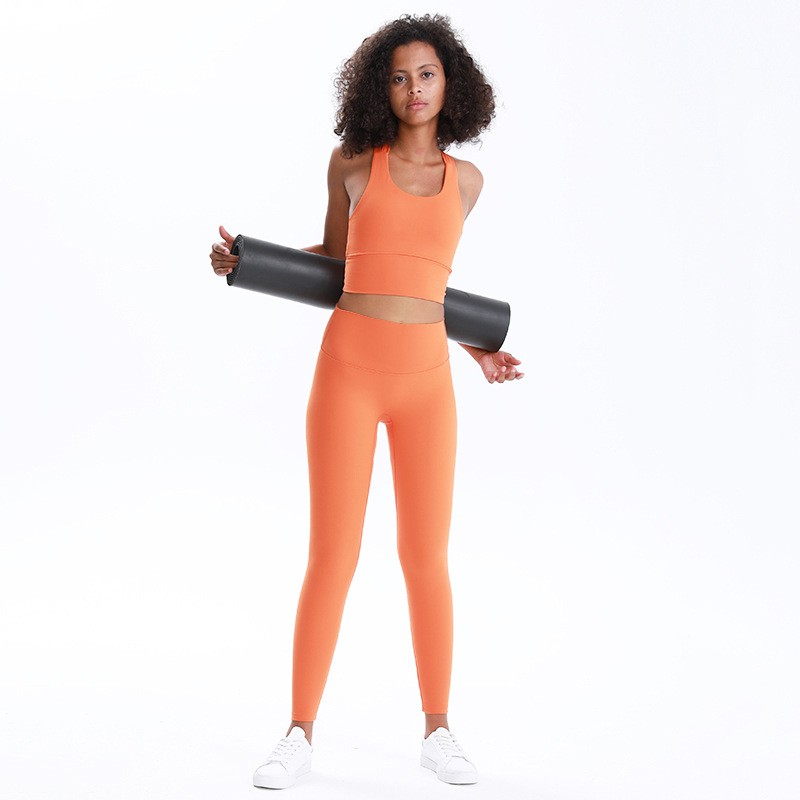 Quần legging thể thao HOPPE FUMENG lưng cao nhiều màu sắc tùy chọn thời trang trẻ trung
