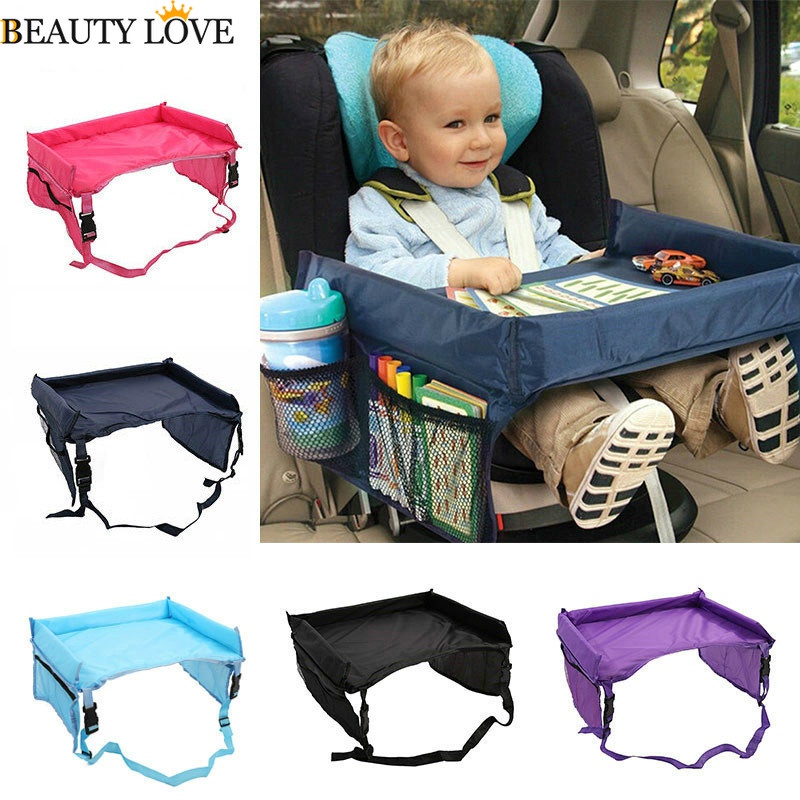 1 Khay Đựng Thức Ăn / Đồ Chơi Trẻ Em / Đồ Dùng Trên Xe Hơi Đa Năng Chống Thấm Nước Mang Đi Du Lịch Tiện Lợi