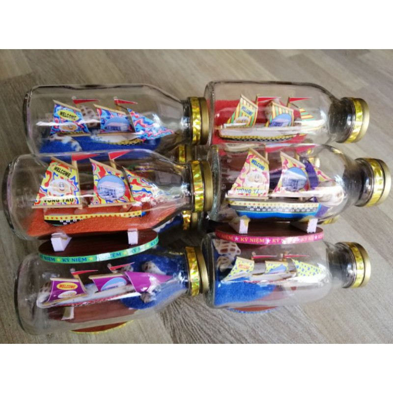 THUYỀN BUỒN TRONG CHAI SIZE TRUNG VÀ NHỎ