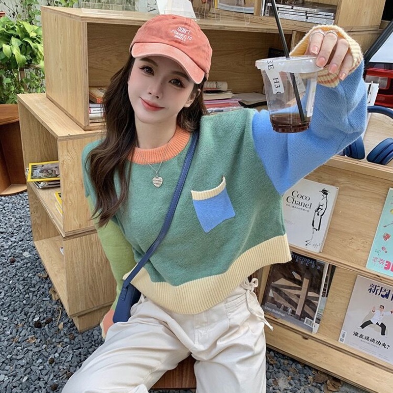 Áo sweater Tay Dài Dáng Rộng Thiết Kế Mới Thời Trang Dành Cho Mùa Thu