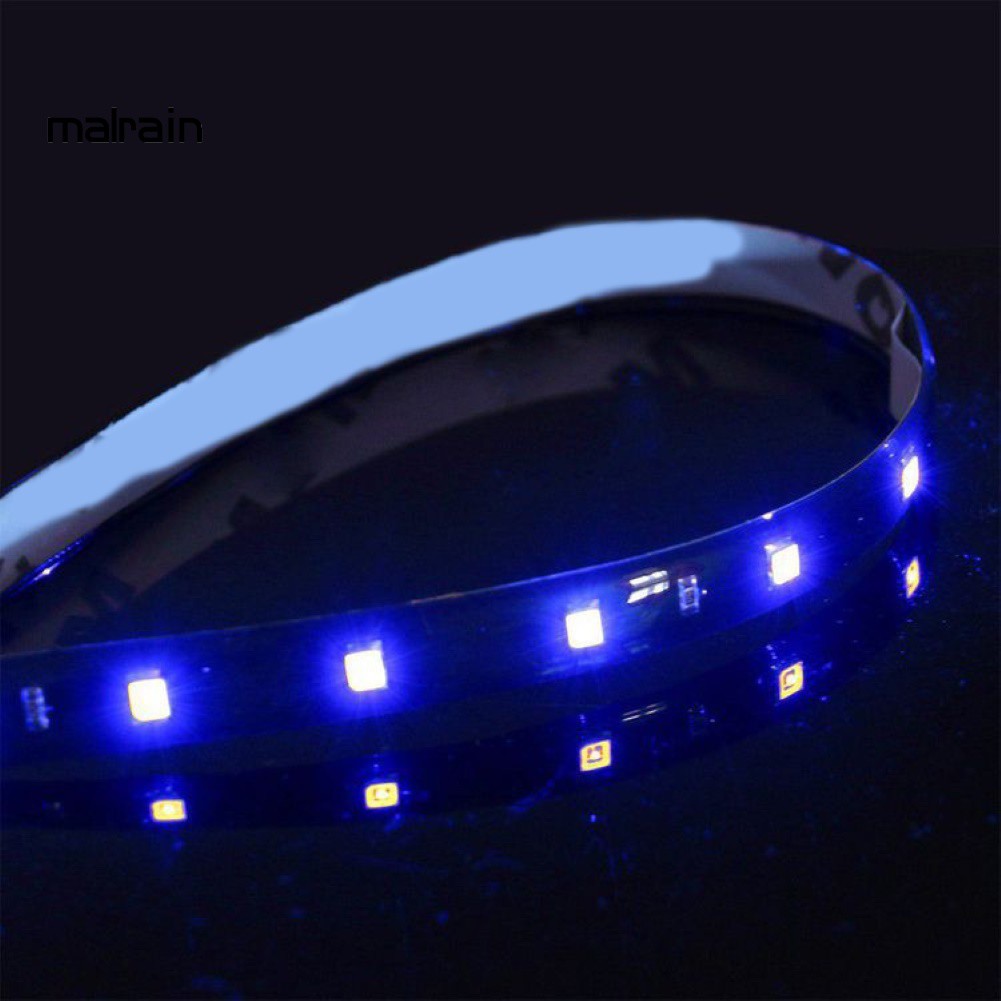 Dây Đèn Led 15 Bóng 3528smd Chống Thấm Nước Trang Trí Xe Hơi