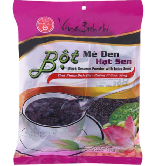 Bột mè đen hạt sen Bích Chi bịch 350g