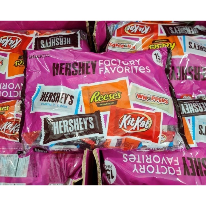Socola tổng hợp Hershey Factory Favorites Chocolate & Creme Assortment 155 viên