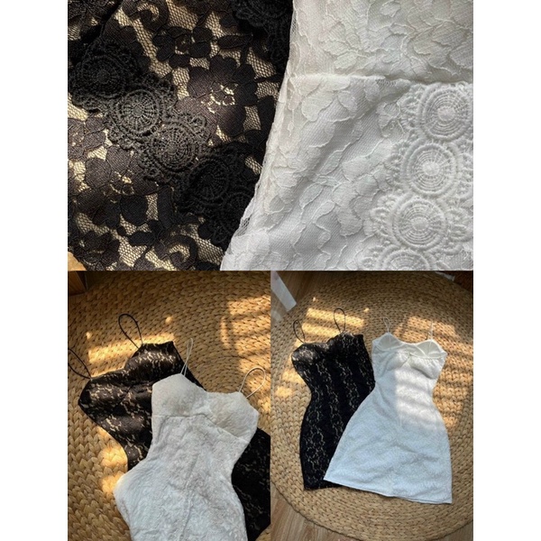 ĐẦM BODY REN HAI DÂY