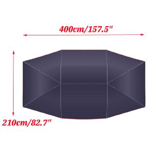 Dù che nắng mưa màu xanh Navy / bạc chống thấm nước