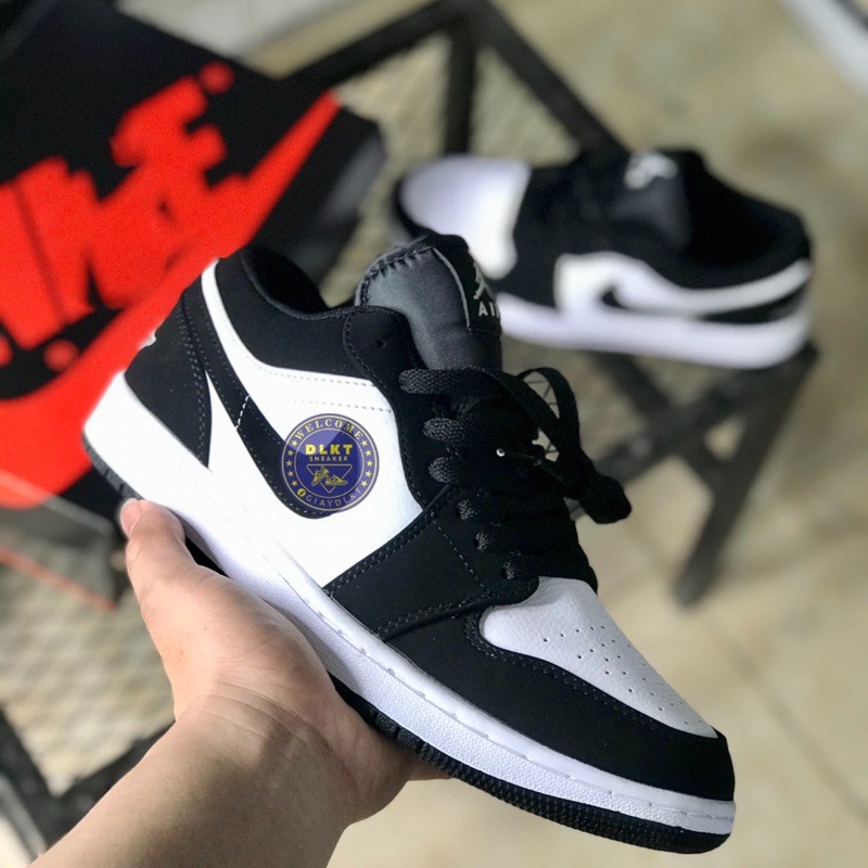 Giày bóng rổ jordan1 Low panda cao cấp full box bill