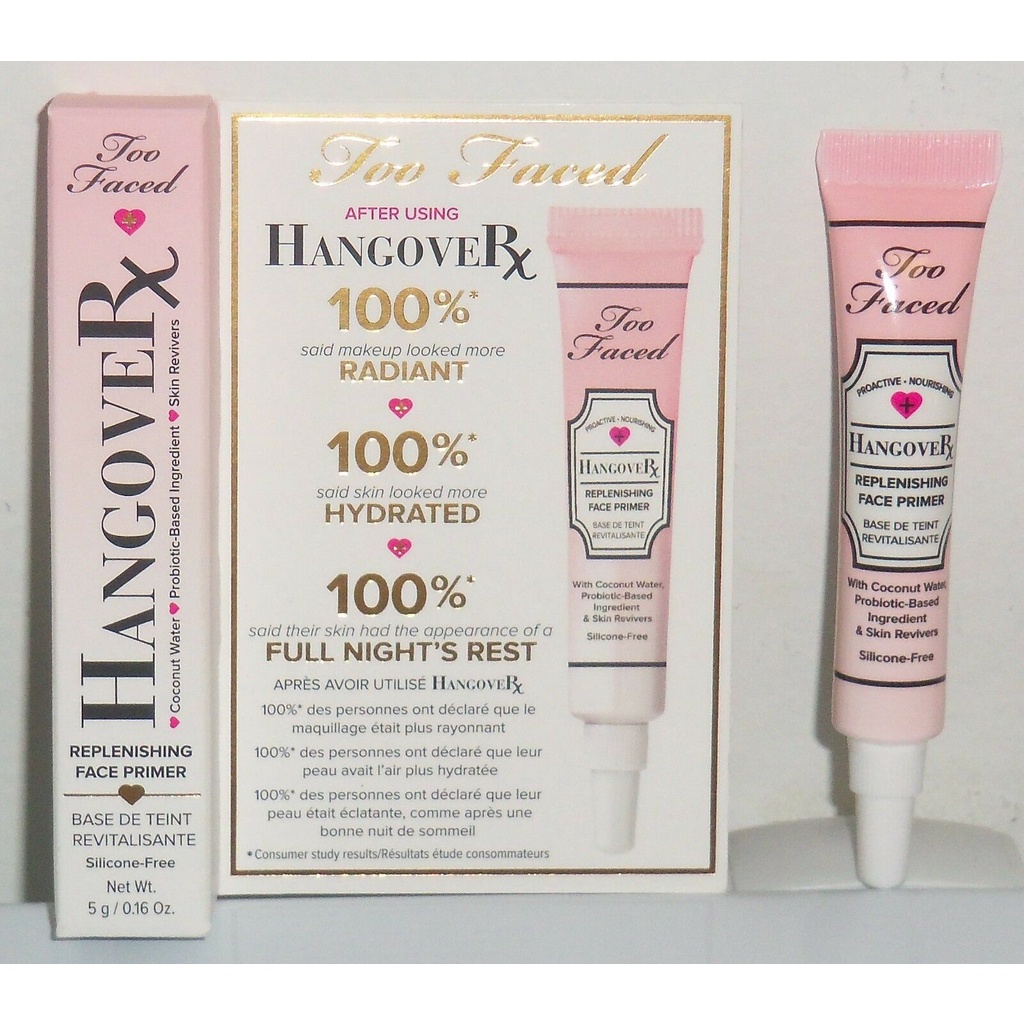 Kem lót Too Faced Hangover RX Replenishing Face Primer Mini 5g