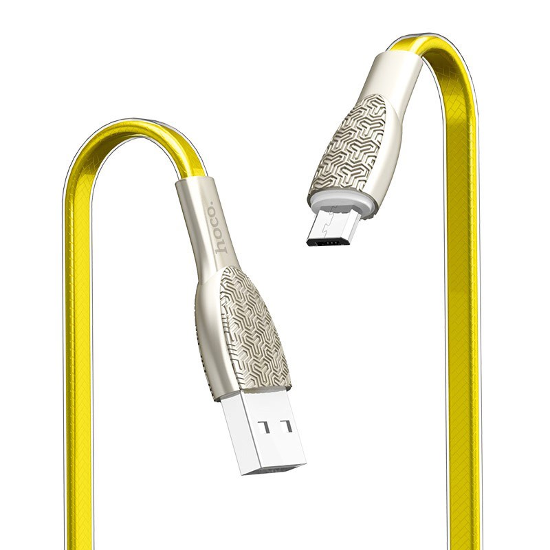 Cáp Sạc MICRO USB Hoco U52 Cho Android Dài 1.2M Chống Đứt - BH 3 tháng 1 đổi 1 (MÀU NGẪU NHIÊN) - Hưng Long PC