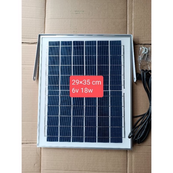 Tấm pin năng lượng mặt trời poly 6v 12w,18w,28w,35w dây dài 5m