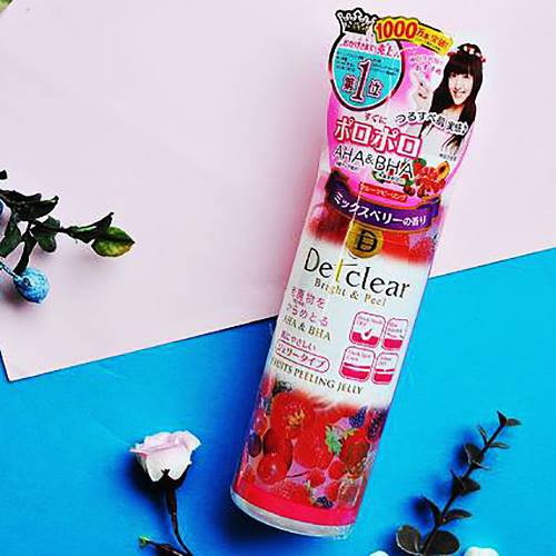 TẨY DA CHẾT MEISHOKU DETCLEAR BRIGHT PELL FRUITS PEELING JELLY 180ML NHẬP KHẨU CHÍNH HÃNG CHÍNH HÃNG - 4522