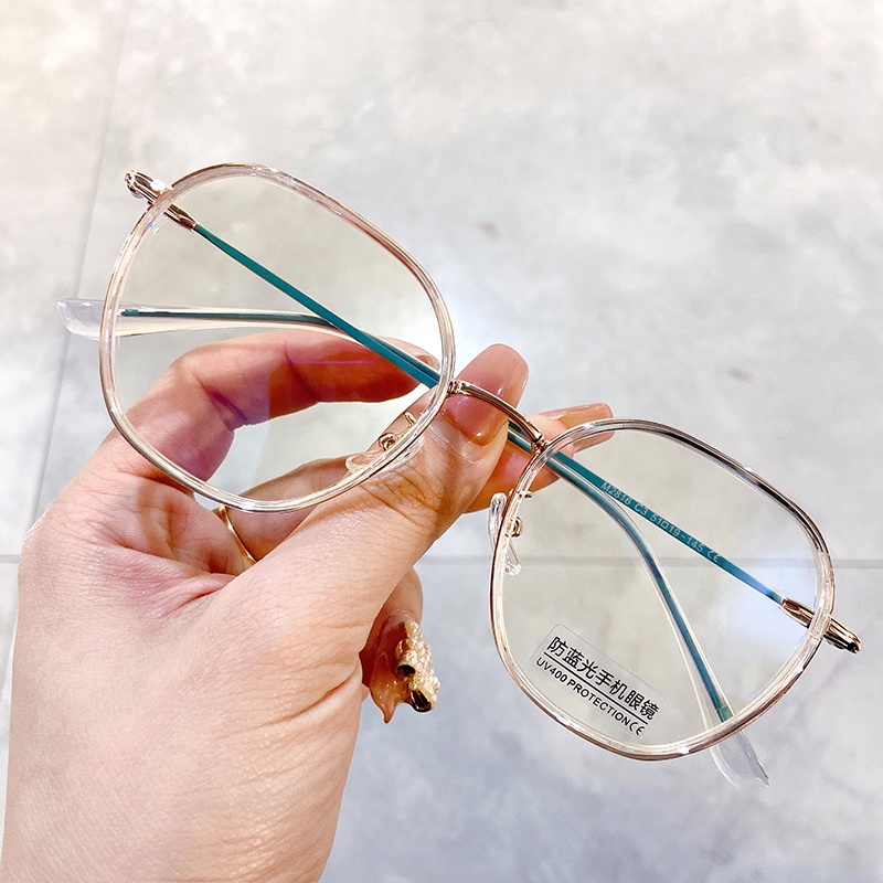 Mắt Kính Gọng Tròn Trong Suốt Chống Ánh Sáng Xanh Thời Trang Cho Nam Và Nữjz2816 | BigBuy360 - bigbuy360.vn