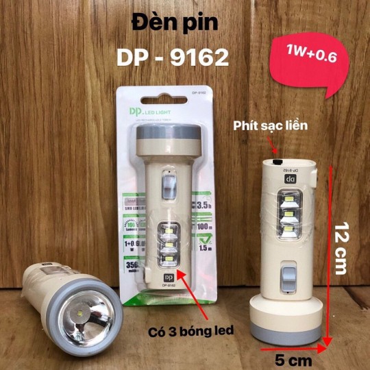 [GS][FREESHIP] ĐÈN PIN DP-9162 SIÊU SÁNG [HCM]