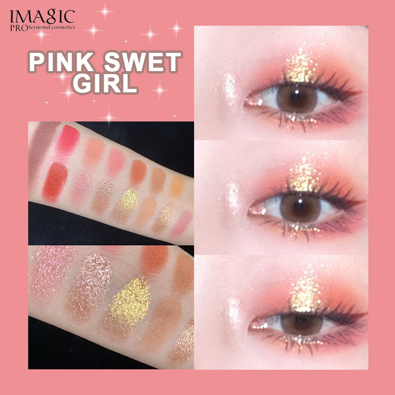 Bảng Phấn Mắt IMAGIC EY-328 Trang Điểm 15 Màu Lâu Trôi Tự Nhiên 1.49g