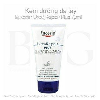   bhsg  kem dưỡng da tay Eucerin UreaRepair PLUS  5% Urea hand cream không gây nhờn rít 75ml 