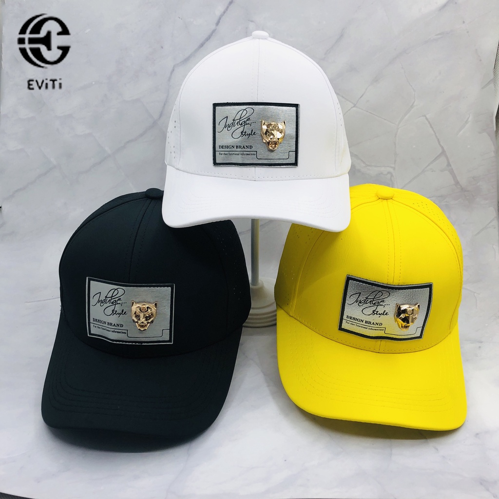 Mũ lưỡi trai thể thao - nón kết logo sói đồng sắc nét tinh xảo,mác vuông dễ phối đồ