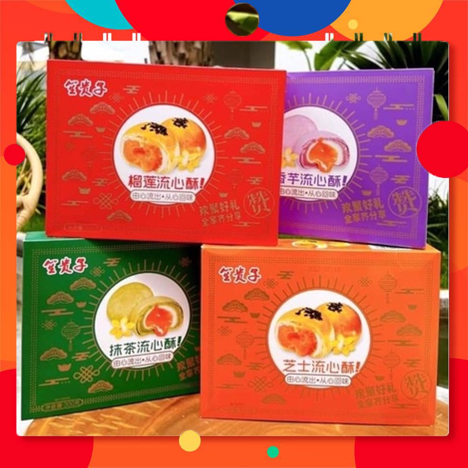 Bánh trứng chảy Moncake Đài Loan 4 vị siêu ngon hot trend