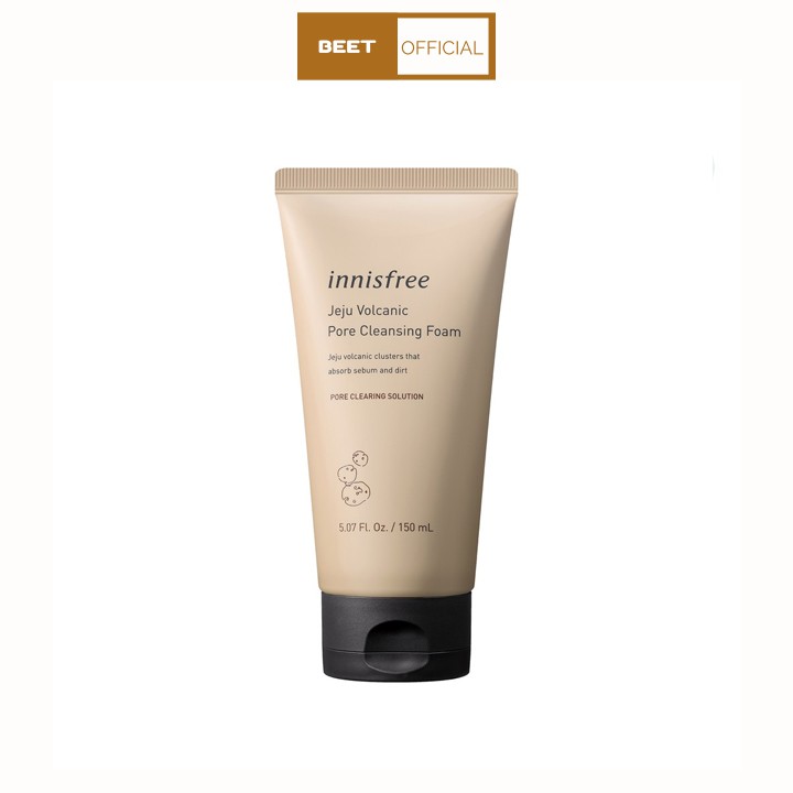 Sữa rửa mặt Innisfree Jeju Volcanic Pore Cleansing Foam dành cho da dầu và da mụn [Mẫu mới 2019]