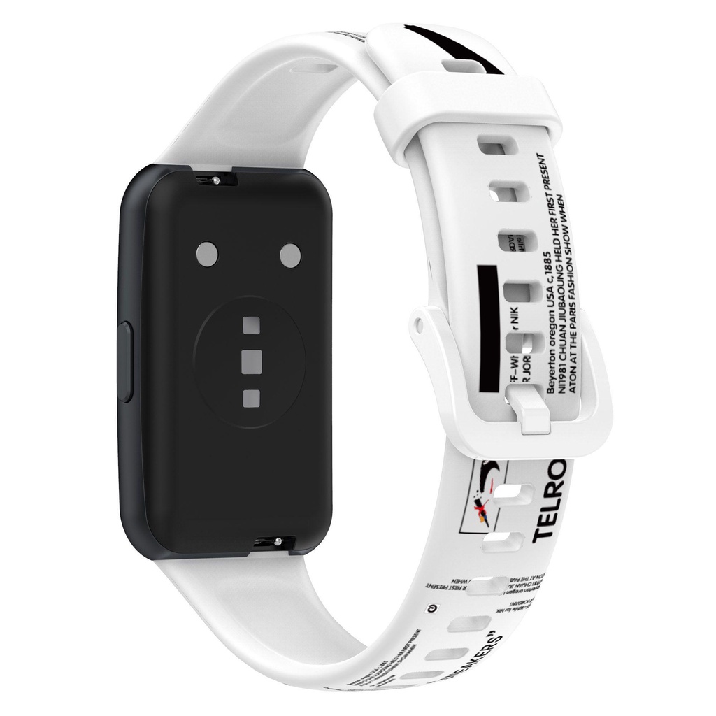 MYRONGVN Dây Đeo Thay Thế Chất Liệu Silicon Màu Trơn Cho Huawei Band 7