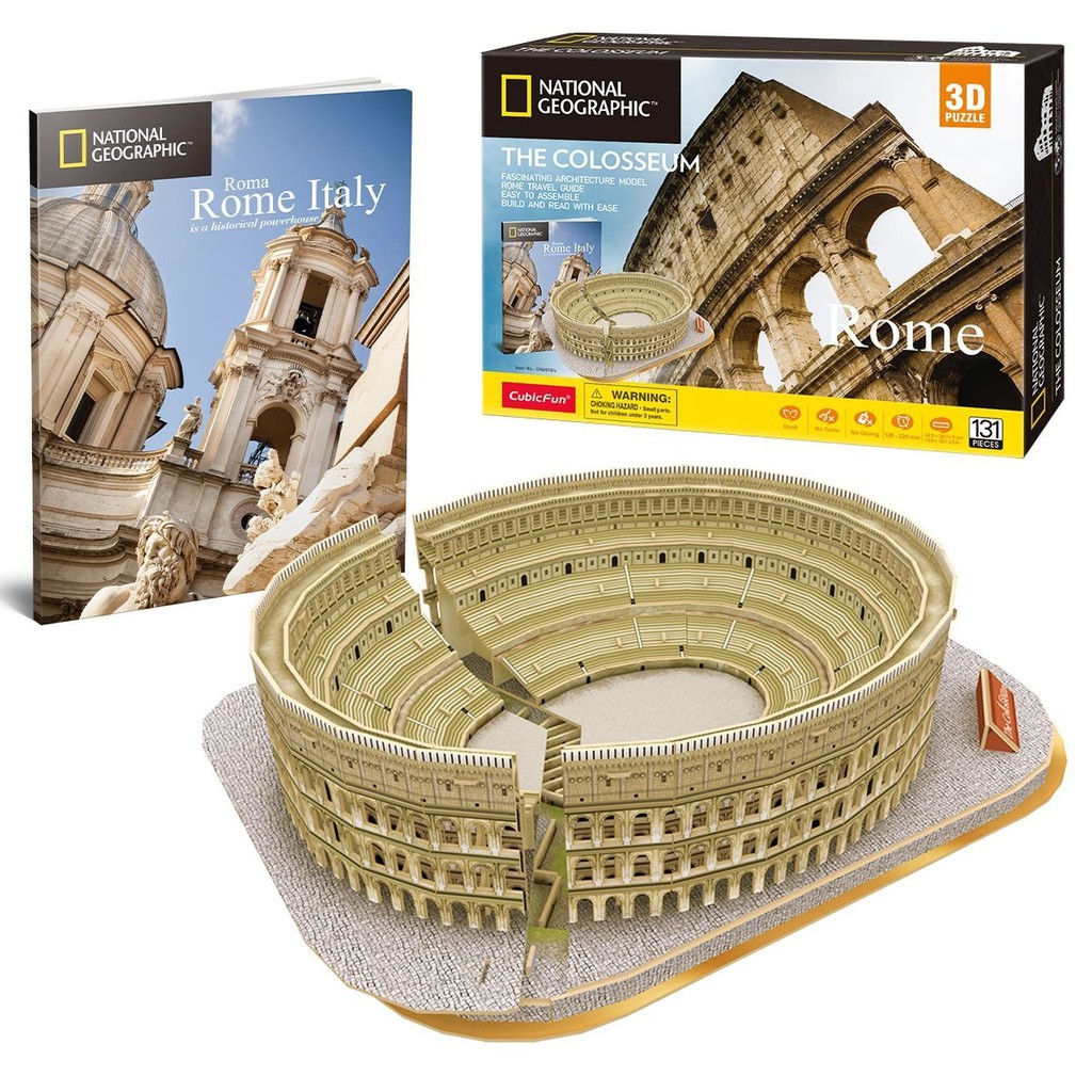 Mô hình giấy 3D CubicFun - Đấu Trường La Mã dòng National Geographic DS0976h ...