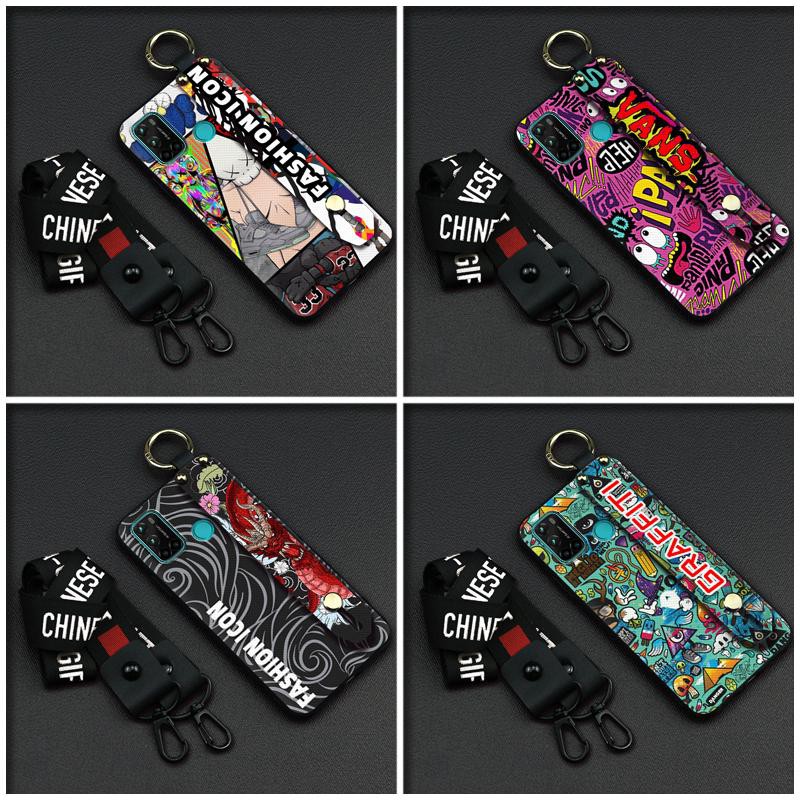 Ốp điện thoại in hình dễ thương có dây đeo tay cho Vsmart joy4