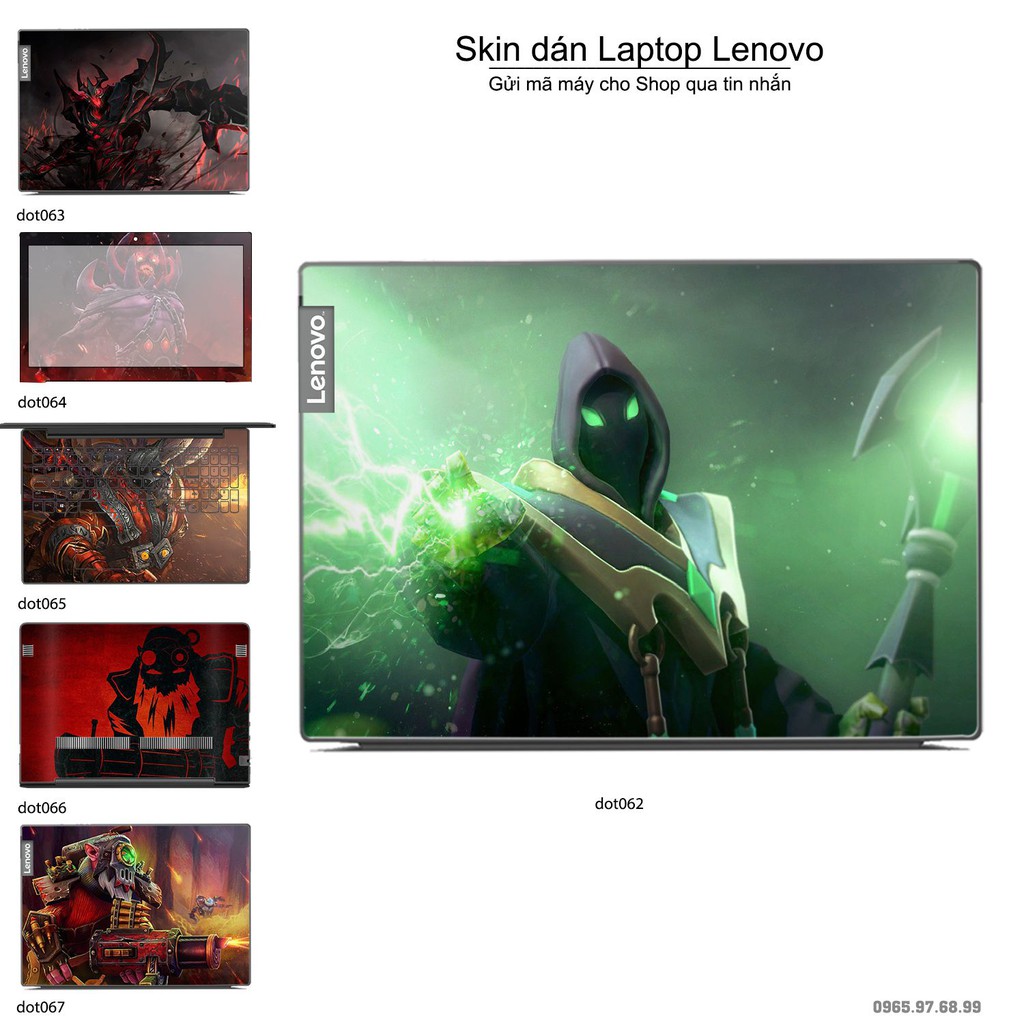 Skin dán Laptop Lenovo in hình Dota 2 nhiều mẫu 11 (inbox mã máy cho Shop)