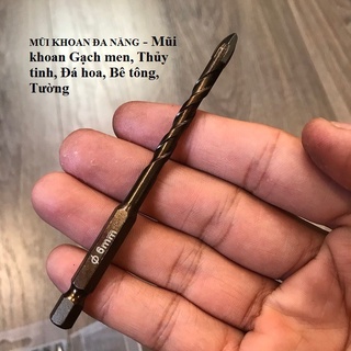Mũi khoan Đa Năng 6mm chuôi lục giác - Mũi khoan Đa Năng 6mm
