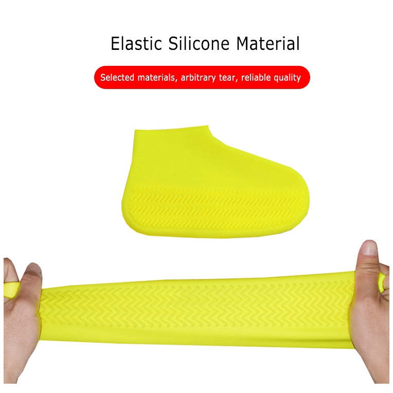 (Hàng Mới Về) Bao Bọc Giày Bằng Silicone Chống Thấm Nước Tiện Dụng Khi Đi Mưa