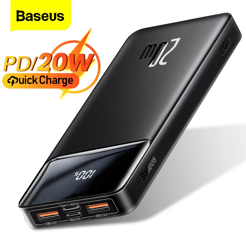 Pin sạc dự phòng BASEUS 15W/ 20W 10000mah cho điện thoại di động | BigBuy360 - bigbuy360.vn