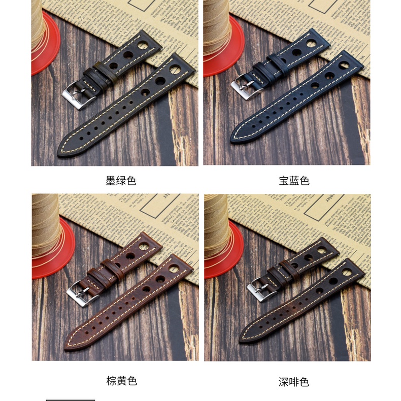 Dây Đeo Bằng Da Thật 22mm 24mm Phong Cách Retro Cho Đồng Hồ Huawei Watch GT GT2 46mm