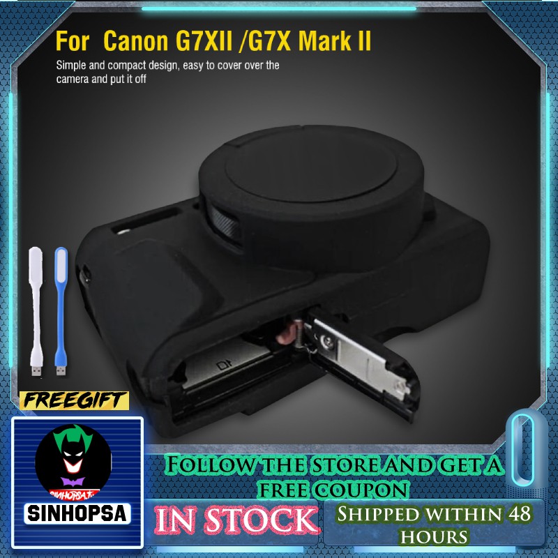 【COD】Vỏ silicon mềm siêu nhẹ bảo vệ máy ảnh Canon G7XII /G7X Mark II