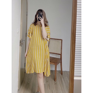 Váy tay bèo kẻ sọc