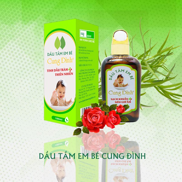 Dầu Tắm Thảo Mộc Cung Đình 100ml Chính Hãng | Rất Tốt Cho Trẻ Từ 2 Tháng - 6 Tuổi