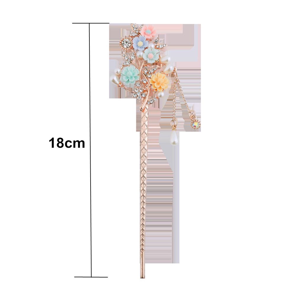 Lược cài tóc trang trí hoa kiểu dáng thời trang phong cách Trung Hoa cổ điển cho nữ