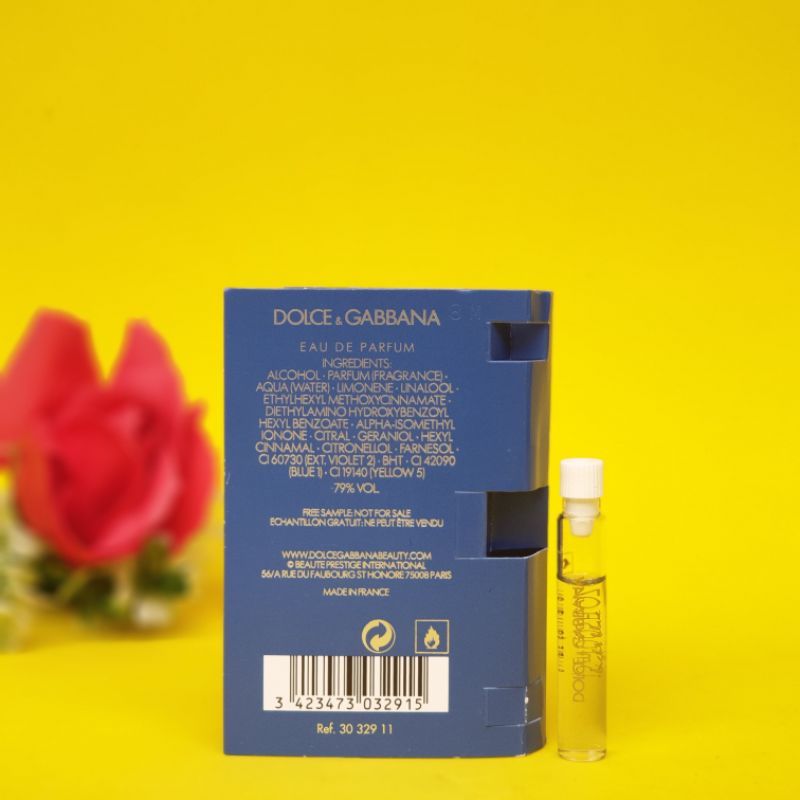 Mẫu Thử NƯỚC HOA NAM LIGHT BLUE POUR HOMME CỦA HÃNG DOLCE&amp;GABBANA 1,5ml